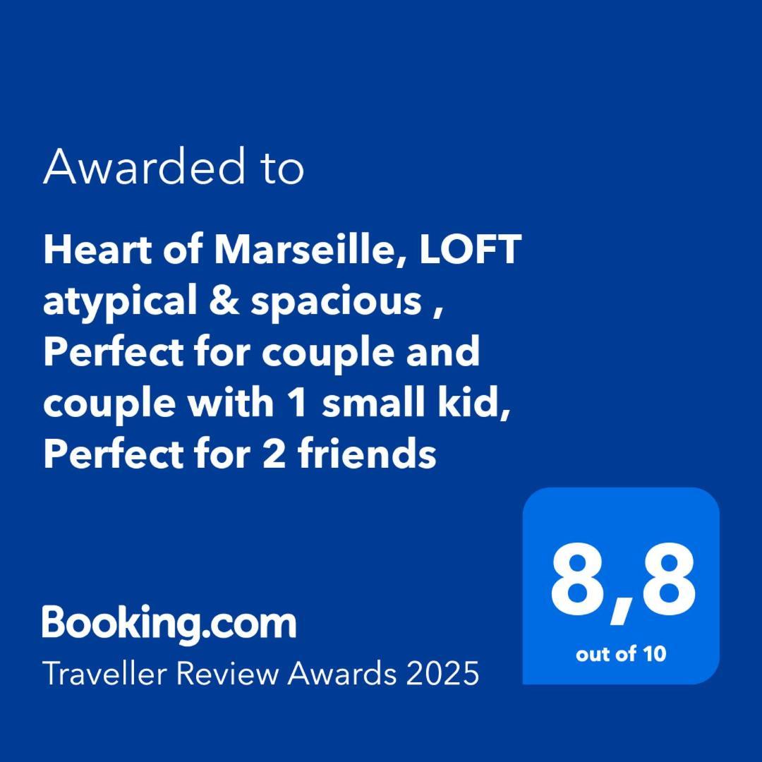 Heart Of Marseille, Loft Atypical & Spacious , Perfect For Couple And Couple With 1 Small Kid, Perfect For 2 Friends 外观 照片